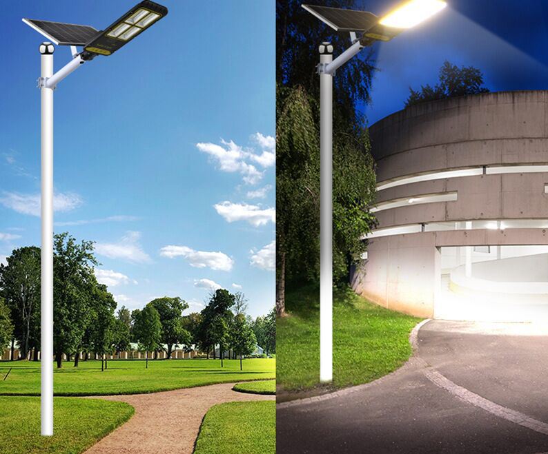 Chaud solaire rue extérieure lumière solaire jardin lumière ménage nouveau rural avec poteau route carré ingénierie lumière prix usine