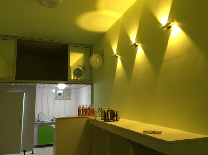 2W 6W AC85-265V applique murale 360 ​​degrés vente chaude miroir mural lumière de vanité avec la meilleure qualité