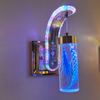 Nouveau chevet Led applique chambre hôtel Simple salle de bain lumières moderne créatif vraie fleur ambre led applique murale