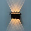 Jardin créatif rue cour IP65 étanche tout en un panneau solaire capteur de mouvement intelligent lampes LED applique murale extérieure solaire
