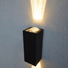 6W coquille noire applique murale à trois faisceaux IP65 étanche applique murale extérieure lampe de cour de jardin lampadaire pour la décoration de jardin
