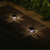 Lumières de jardin lumière LED solaire extérieure rvb couleur changeante lampe de pelouse de voie solaire pour décor de jardin éclairage de paysage