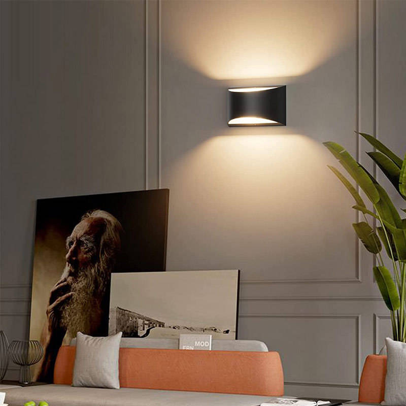 10W haut et bas appliques or argent LED applique murale en aluminium applique murale LED pour chambre salon couloir côté éclairage