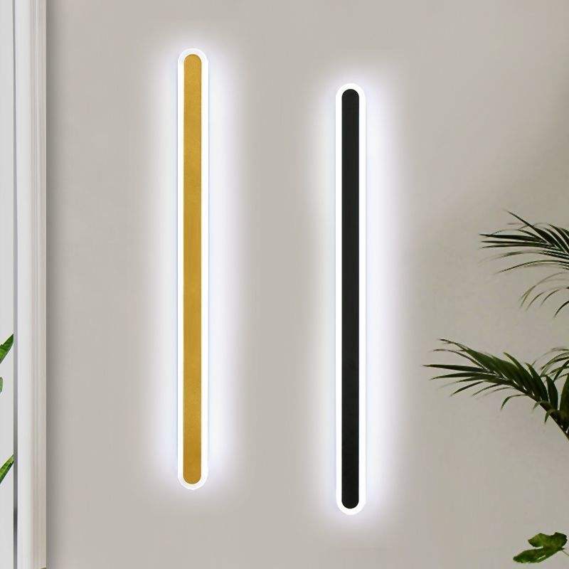 Moderne minimaliste LED ligne applique chambre chevet canapé salle de bain miroir fond lampe décorative fer forgé acrylique lumières