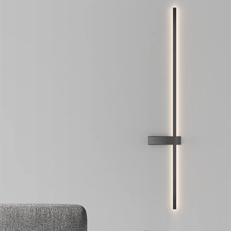 Bande applique murale intérieur led lumières LED longue applique murale bande applique murale or noir intérieur applique intérieure led escalier lumières led lumières pour l'intérieur