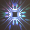 4 côté papillon nordique rvb mur LED lampe pour chambre décoration applique murale salon salle à manger coloré intérieur fête éclairage