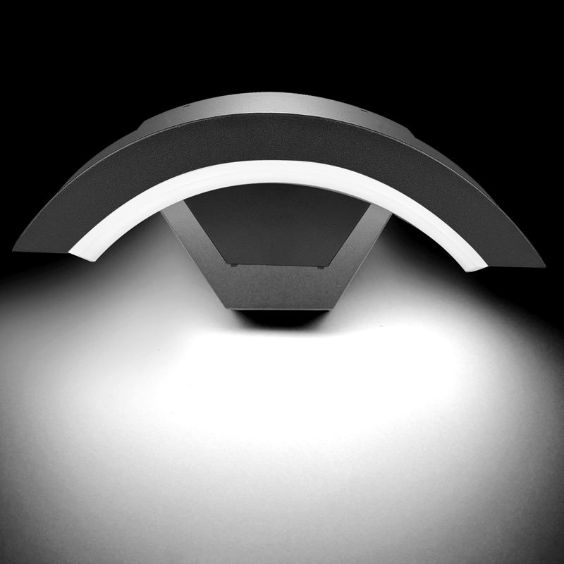 18w moderne capteur led applique extérieure étanche porte d'entrée jardin porche applique murale moderne intérieur éclairage mural capteur de lumière