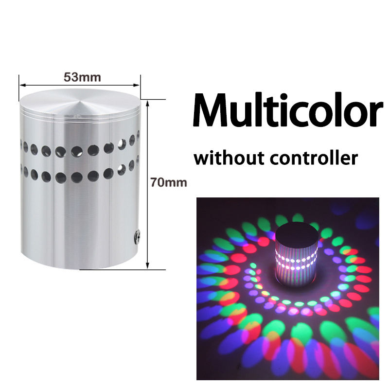 Lumière mixte Applique murale à trou en spirale de haute qualité et éclairage intérieur coloré pour la décoration du salon