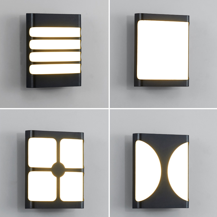 Moderne minimaliste rectangle forme LED appliques style nordique intérieur appliques salon lumières AC85-265V éclairage Simple