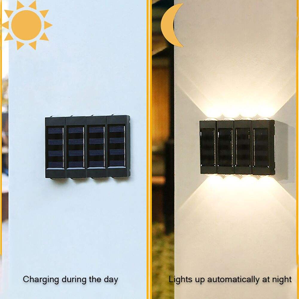 Solaire Led Lumières Extérieure Mur Lampe Décor Solaire Wandlamp Extérieur