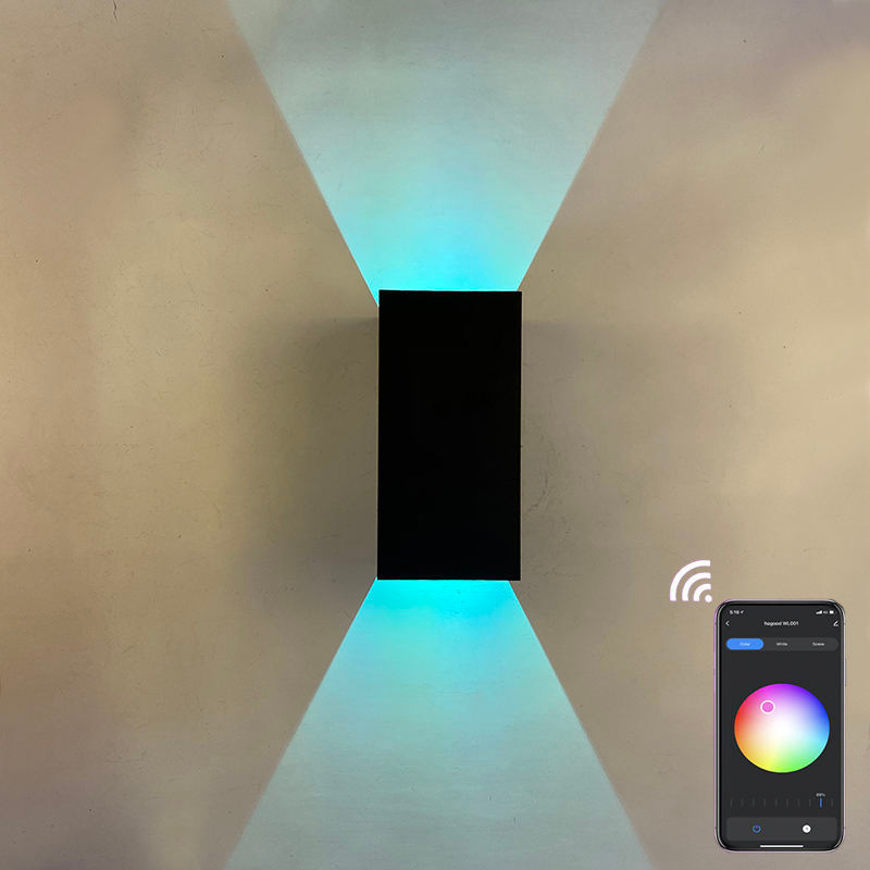 RGBW applique murale couleur changeante LED à intensité variable chevet ambiant IP65 éclairage applique murale Tuya APP WIFI contrôle fête décor intérieur
