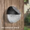 LED lampes solaires capteur de contrôle de la lumière extérieure décoration de jardin clôture solaire applique demi-cercle énergie étanche lampadaires