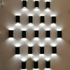 Applique murale LED étanche IP65 bande d'aluminium applique murale 12W 24W 30W 85 ~ 265V conduit chemin porche réverbère pour éclairage extérieur