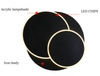 Applique murale LED carrée pour chambre salon blanc noir appliques murales 360 degrés rotatif métal 18W/24W luminaires