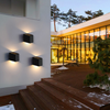 6W 12W nouveau COB Led Wandlamp étanche extérieur haut et bas éclairage de jardin avec prix d'usine minimaliste et moderne IP65