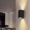 12W carré Double tête étanche applique murale Unique nuit lampe IP65 étanche applique pour jardin cour décoration