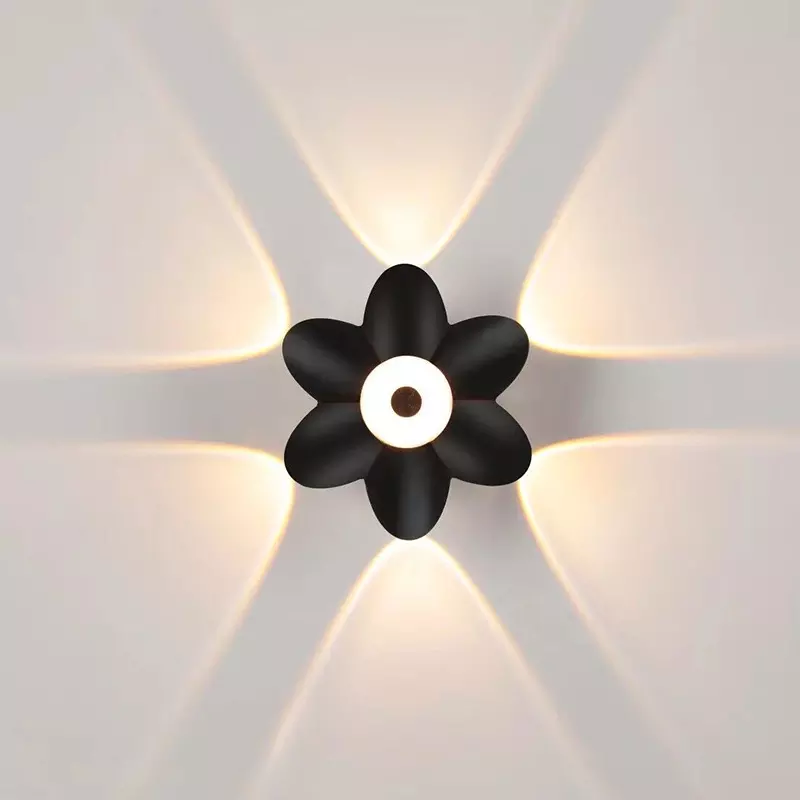 LED applique murale extérieure haut vers le bas décoration projecteur Lotus Villa couloir balcon couloir fond applique murale