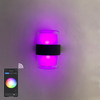 Tuya APP Smart light acrylique étanche applique murale ronde IP65 étanche coloré à la mode applique murale décorative