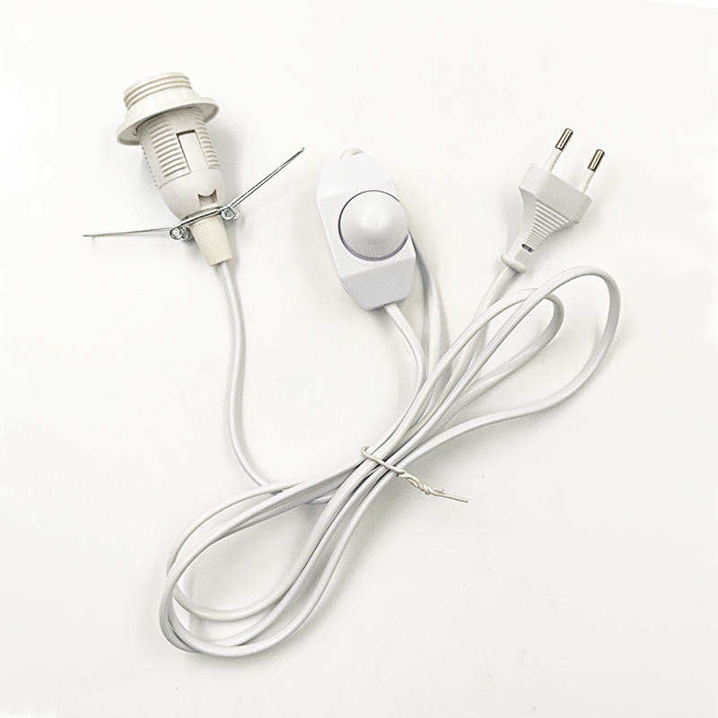 E14 301 demi-cordon gradateur cordon fil lumière prise de commutation bouton d'alimentation interrupteur 1.8 m ligne câble lampe à LED ue US Plug modèle