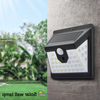 Lampe extérieure de secours de lumière de capteur de mouvement fixée au mur de 40 led Lumière solaire menée, applique murale solaire, lampe solaire menée
