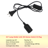 Norme nationale 0.75mm fil 303 interrupteur + E27 tête de lampe nue prise bouton d'alimentation interrupteur ligne câble lampe à LED EU US Plug modèle