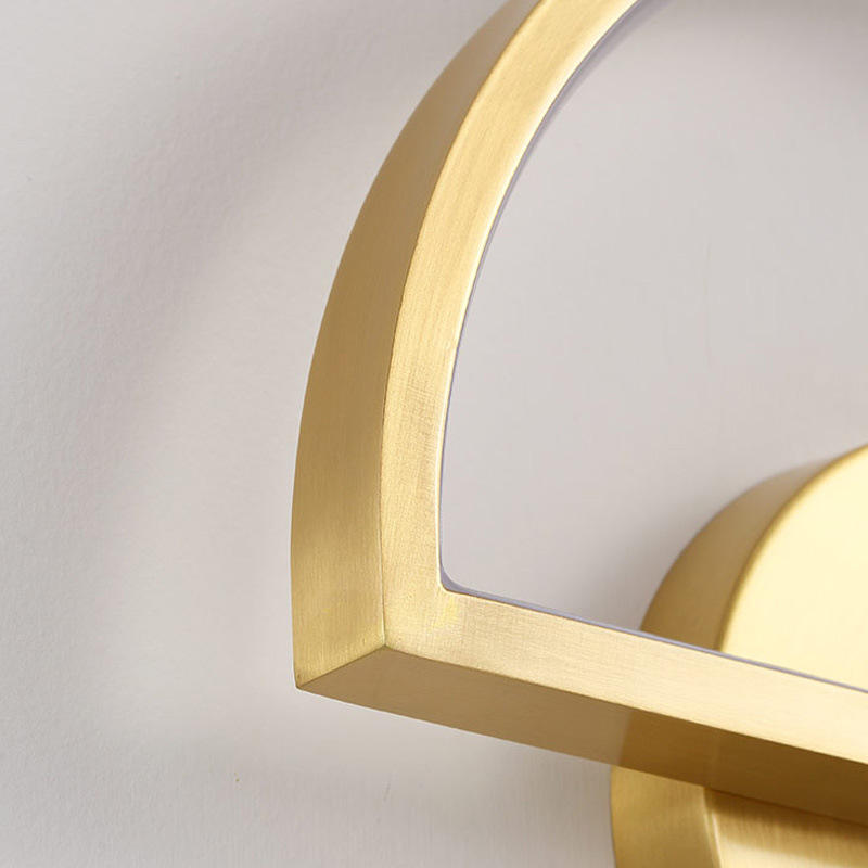 Moderne minimaliste cuivre applique américaine allée couloir chambre chevet étude lampe nordique créatif LED miroir lumière meubles