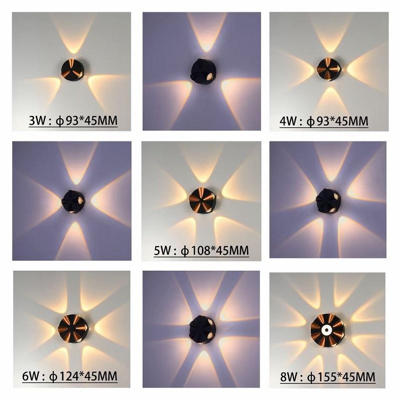 Led Applique Murale Extérieure Applique Moderne Minimaliste Creative Hôtel Ingénierie Lampe Applique Murale Extérieure Unique Veilleuses Marchandises