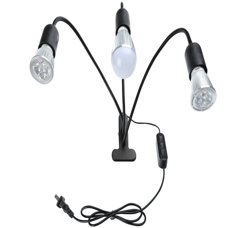 Clip LED transfrontalier ampoule simple tête Double tête trois tête Clip support de lampe E27 support de lampe universel avec clip