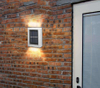 Lampe solaire 2LED IP65 lampe d'extérieur étanche applique de cour pour la décoration de villa de jardin