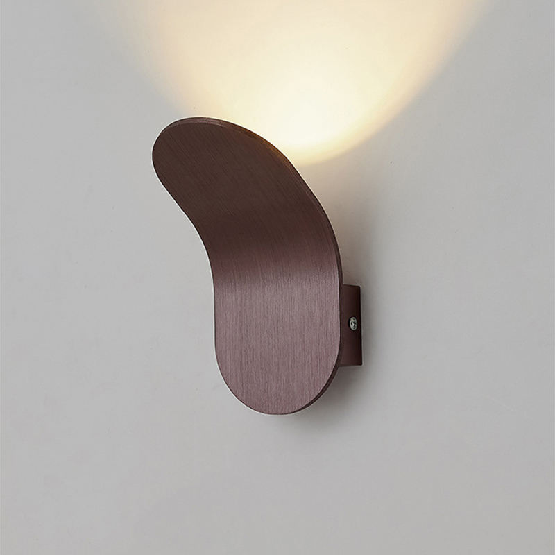 5W LED applique murale intérieure haute qualité veilleuse marron noir blanc gris coque logement moderne applique murale LED