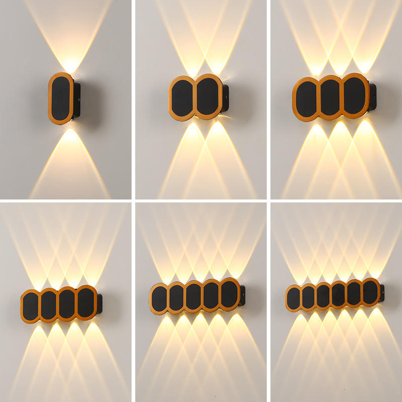 IP65 RGB LED Applique Extérieure Étanche Jardin Éclairage En Aluminium 2W 6W 8W 10W 12W Intérieur Chambre Salon Escaliers Applique Murale