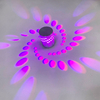 RGB fleur mur LED lampe murale à distance Projection colorée applique murale Luminaire pour fête Bar hall KTV décoration de la maison