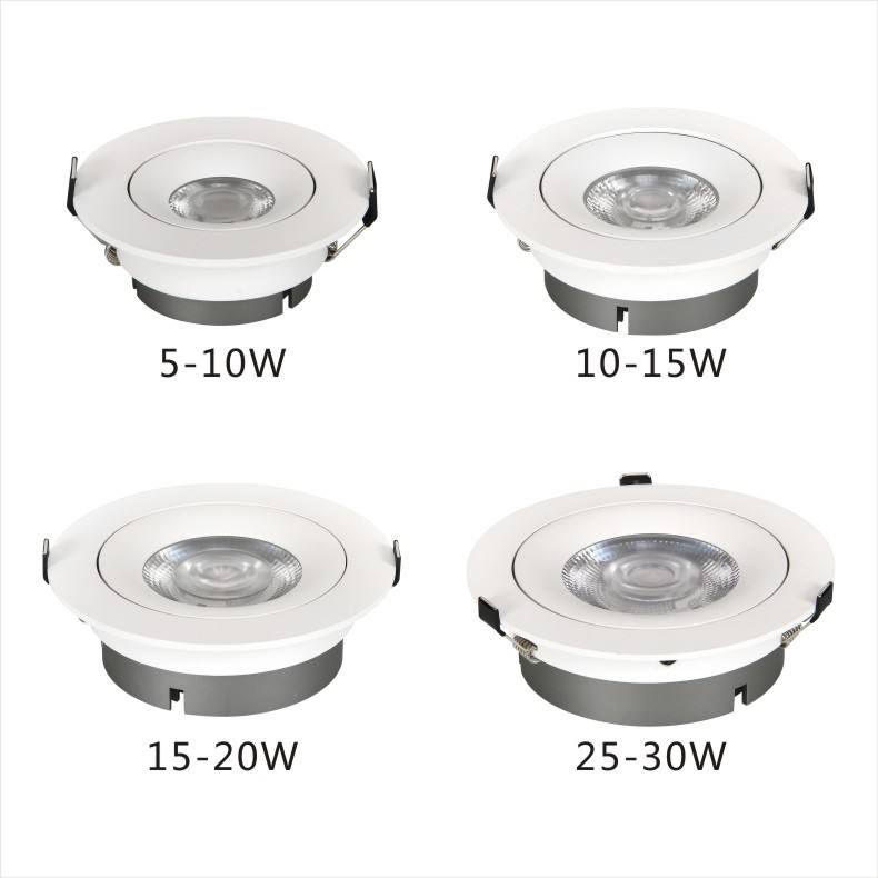 Chine prix d'usine CE ERP rond petit panneau lumineux 5W 7W lumière du jour encastré LED plafond panneau lumineux plafond Mini Spot LED