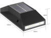 6LED IP65 lumière solaire jardin extérieur étanche vente chaude RGB blanc chaud blanc froid lampe solaire