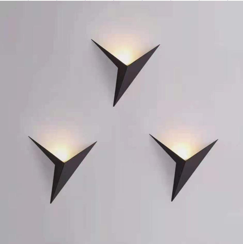 La lumière d'étape enfoncée par aluminium a mené la lumière de mur d'escalier 3w la lampe de corps blanche lumineuse noire d'intérieur a mené des lumières de pièce