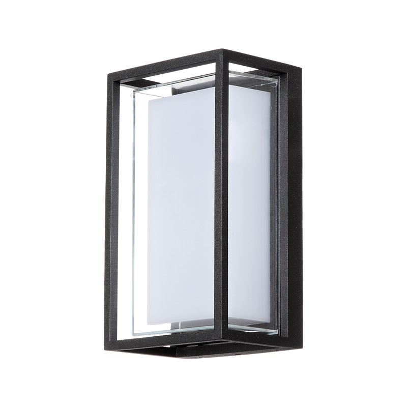 Acrylique moderne minimaliste LED applique murale étanche IP65 9W intérieur extérieur LED applique murale pour jardin éclairage de rue abstrait
