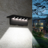 Lumière solaire étanche contrôle de la lumière intelligente lampe de lumière du soleil extérieure pour jardin rue paysage balcon décor applique solaire