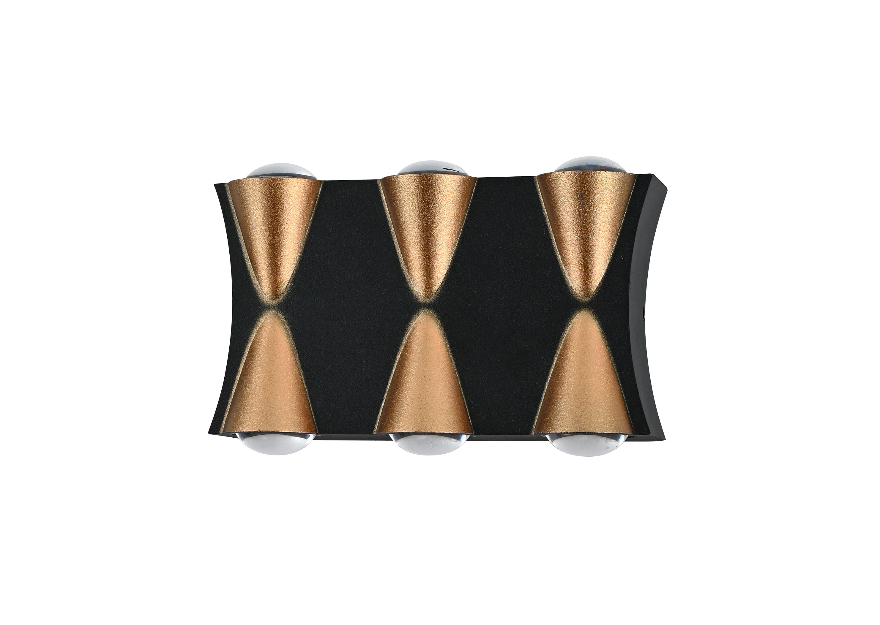6W Led Applique Murale Étanche IP65 Lampe Extérieure Intérieur Blanc Noir Or Applique Murale Haut Et Bas Applique Moderne LED Lumière