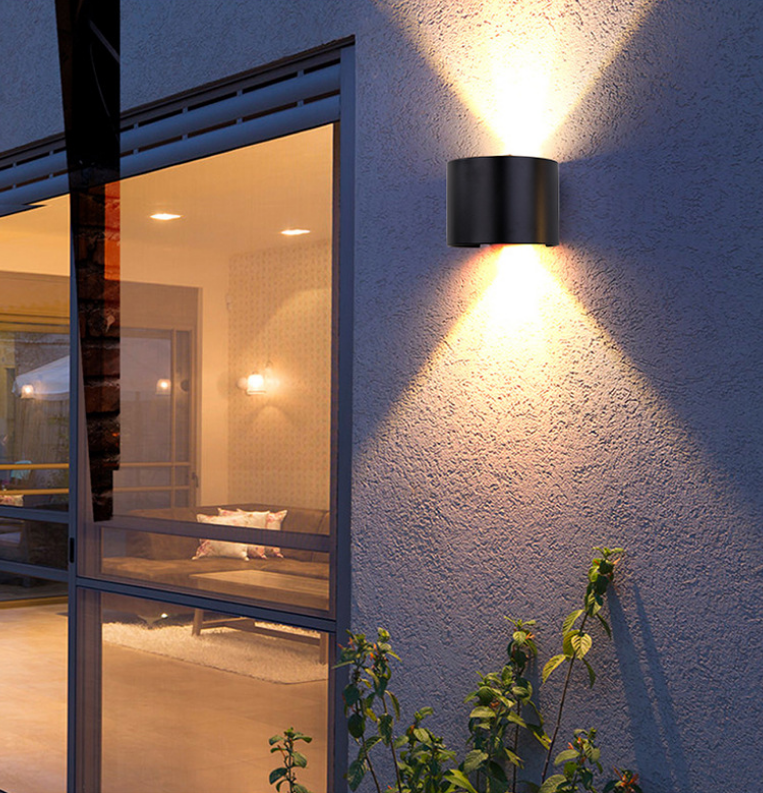 Capteur de mouvement 12W LED applique murale étanche IP65 porche jardin haut et bas applique semi-circulaire étanche applique murale