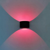 Applique murale 5W RGB Circle Ring pour la décoration intérieure éclaire les lumières Applique murale à LED noire / blanche vers le haut et vers le bas