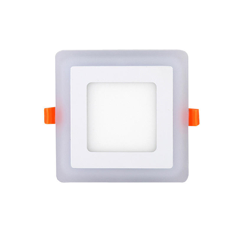 6W 9W 16W 24W led plafond encastré panneau lumière Painel lampe décoration de la maison rond carré Led panneau Downlight bleu + blanc