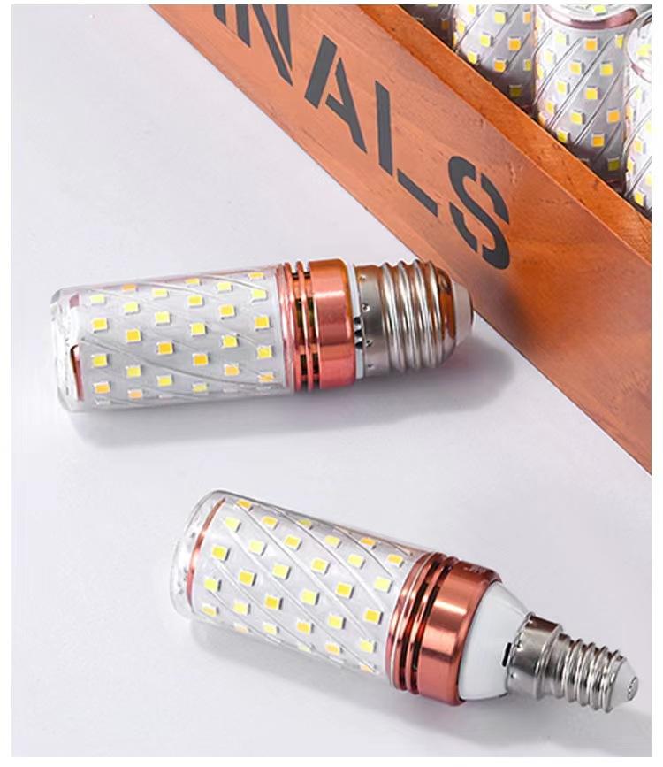 7W LED E14 E27 ampoule température tricolore maïs ampoule 12W 16W 18W lustre ampoule pour lumière intérieure