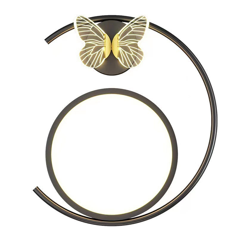 Applique murale de style nordique Lampe suspendue papillon Applique murale papillon LED Moderne Applique murale papillon Décor Lampes de chevet pour la maison Salon Éclairage intérieur nordique