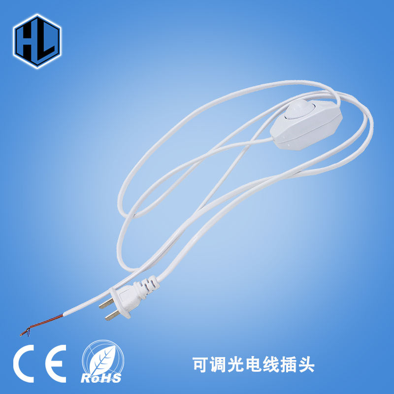 Vente chaude 301 Bouton Dimmable Interrupteur EU Plug Fil 301 gradateur US Plug AC110-220V 1.8M fil
