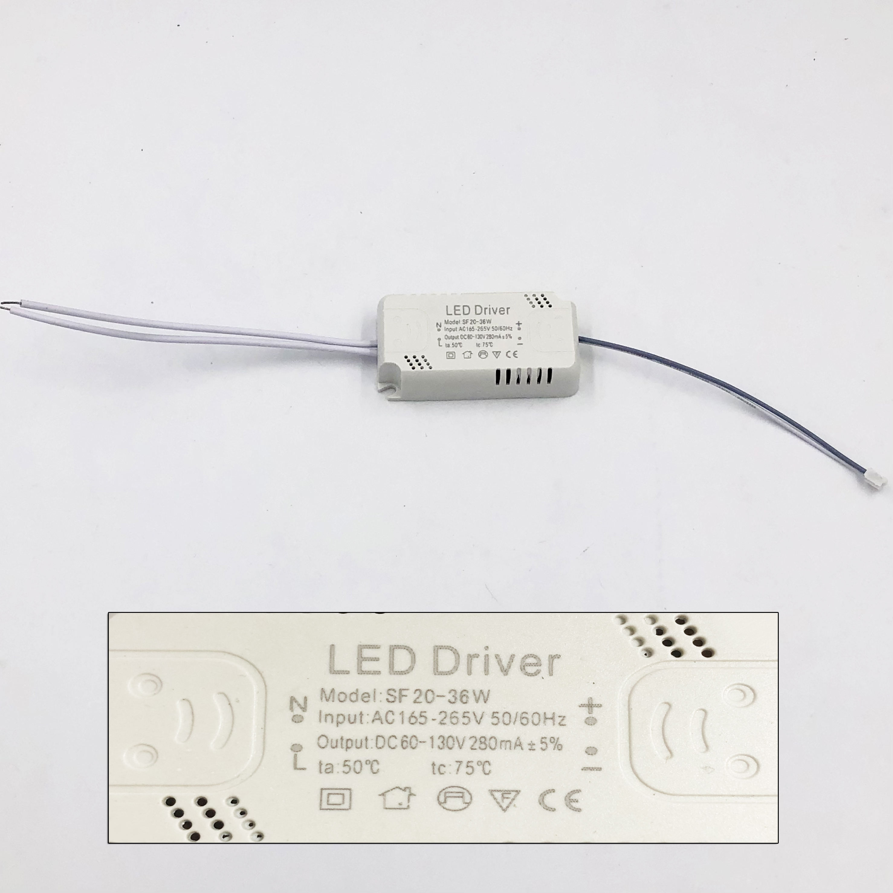 8-120W LED Driver Led Driver Alimentation Transformateur d'éclairage non isolant Entrée AC175-265V Adaptateur de luminaire pour lampe à led
