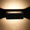 LED porche lumière étanche extérieur 6W 12W noir aluminium applique jardin cour couloir balcon applique lumière AC110V/220V