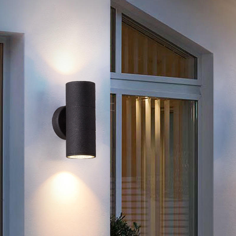 6W COB haut et bas double tête extérieure mur LED applique murale cylindre intérieur balcon luminaire étanche IP65 porche lampe