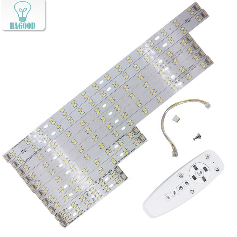 24W dimmable LED plafonnier lumineux tricolore ajuster 5730SMD source de lumière éclairage infrarouge contrôle chambre downlight