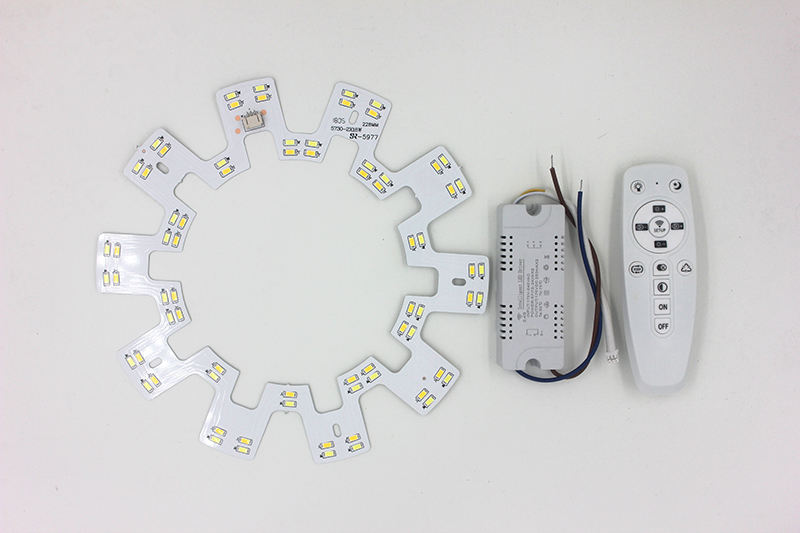 Lustre de plafond intelligent 2.4G LED 5730 Surface de source lumineuse de remplacement de puce SMD avec télécommande pour la cuisine du salon
