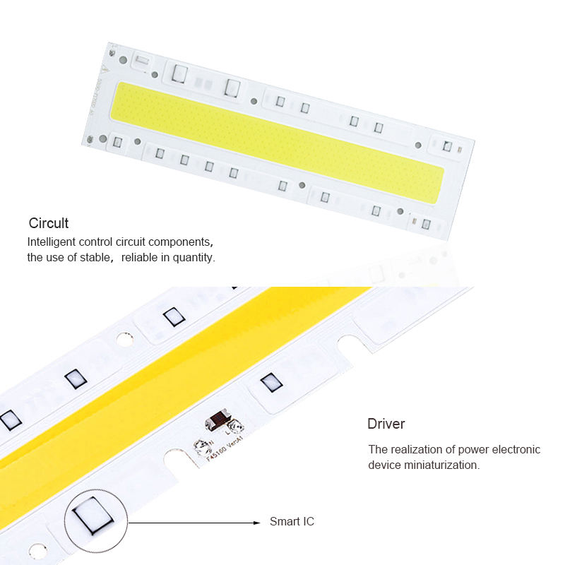 Puce de lumière LED COB 30W 50W 70W 100W 150W puce d'ampoule LED 220V entrée pilote de LED intelligent IC pour projecteur LED bricolage